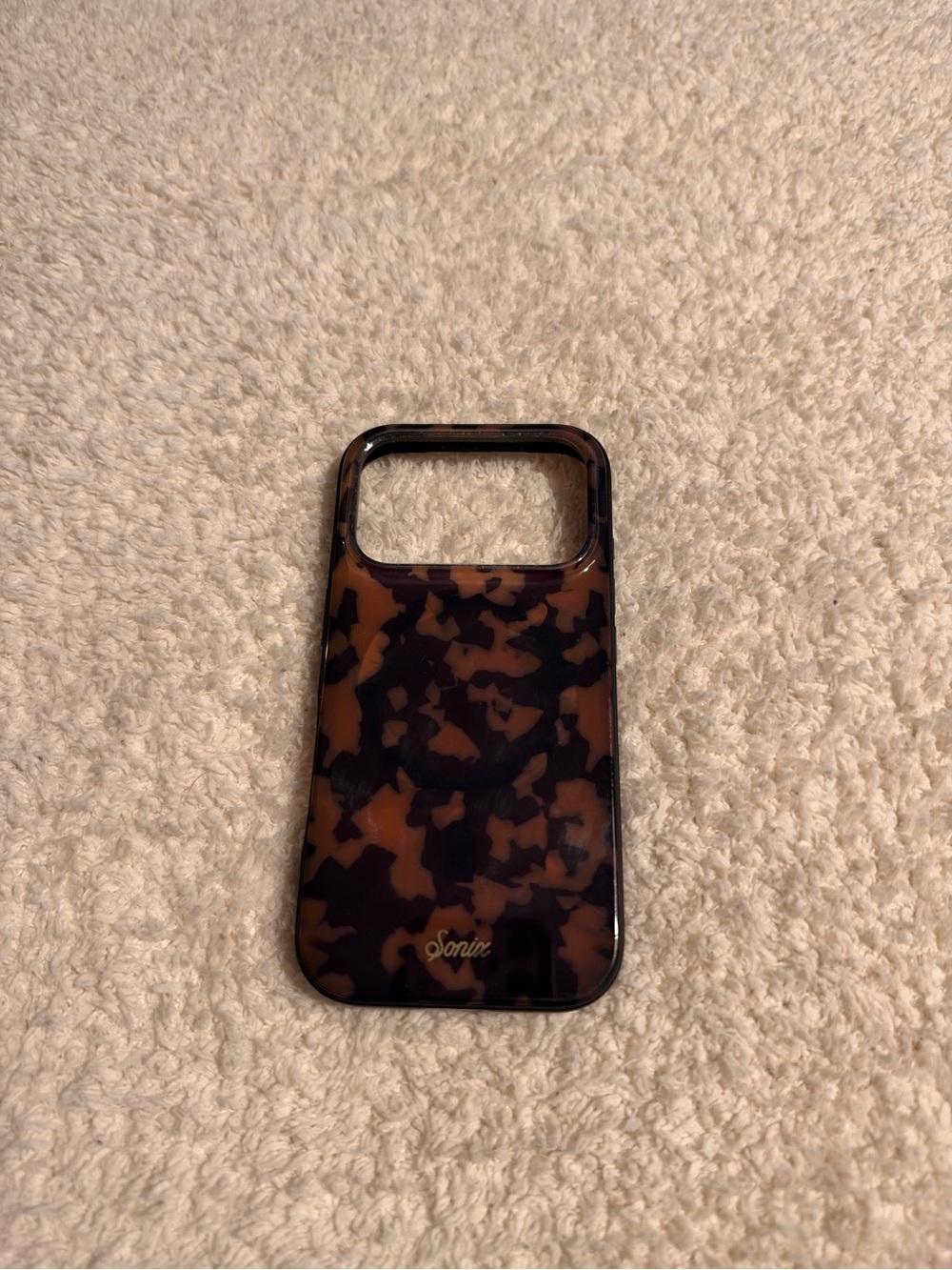 iPhone 17 Pro Sonix Tortoiseshell Pattern Phone Case in Brown and Black